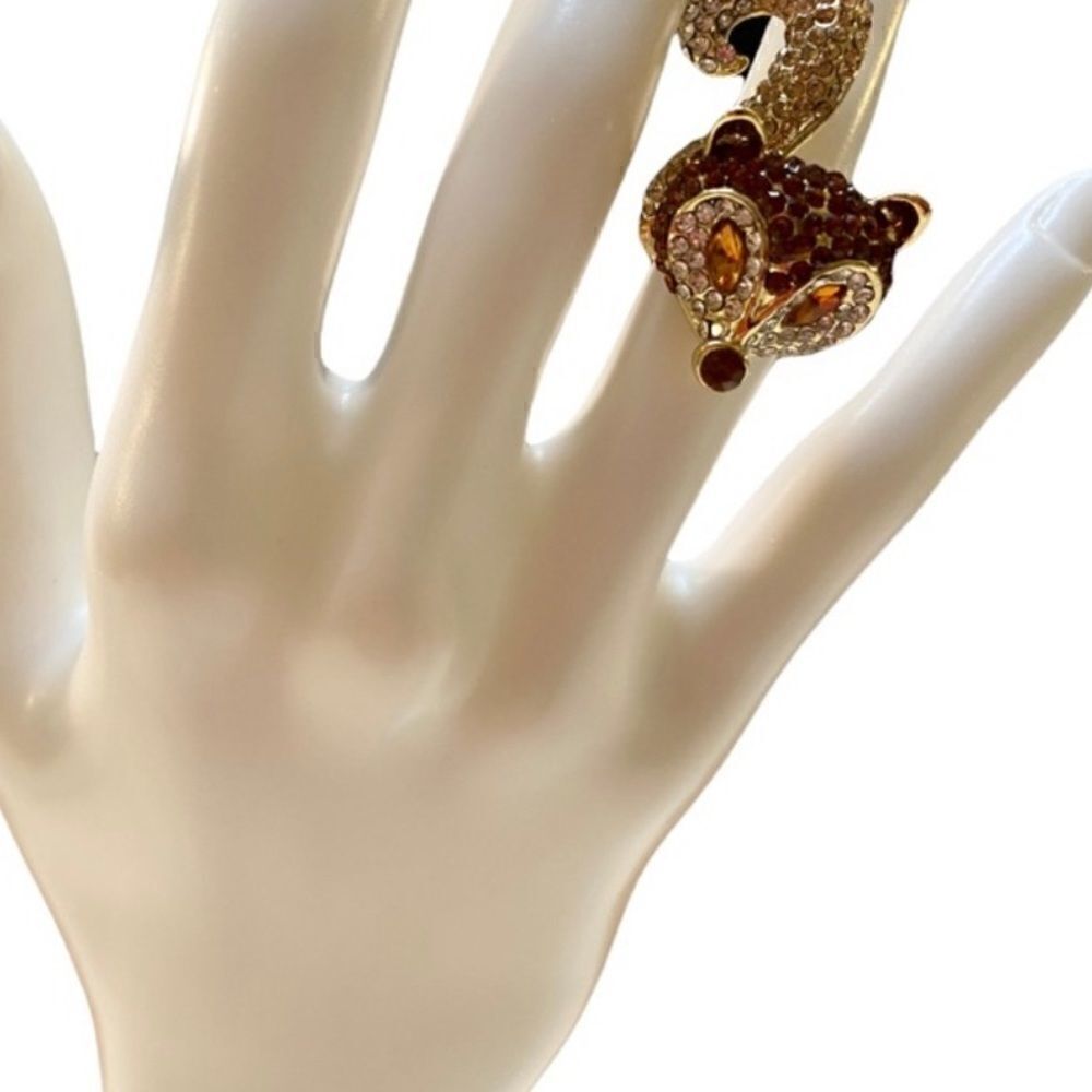 Brown Fox Bling Ring. Sz 6